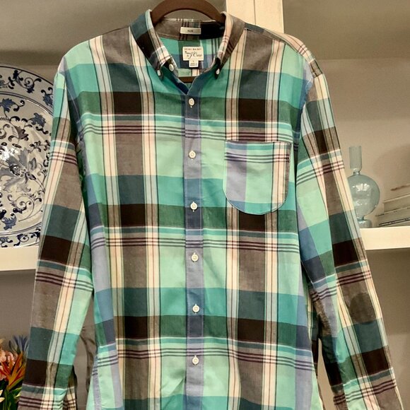 3 Men’s J CREW Button-down Shirts, NWT & Like New, Size Large (Slim) - Picture 10 of 10